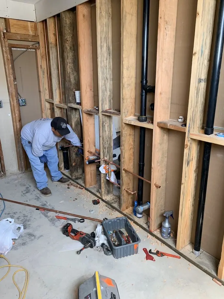 Commercial rough-in plumbing for Gas Line Repair in Somersville